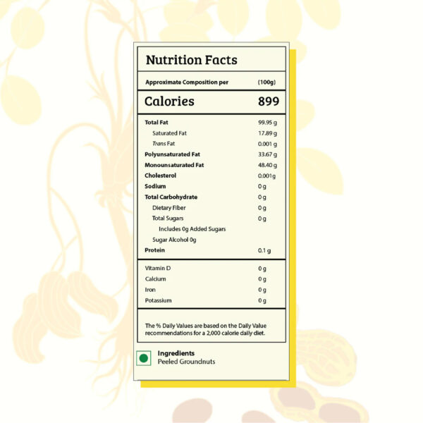 GRAMIYAA | Pure Wood Cold Pressed Groundnut Oil - 2 x 1 Litre - Image 8