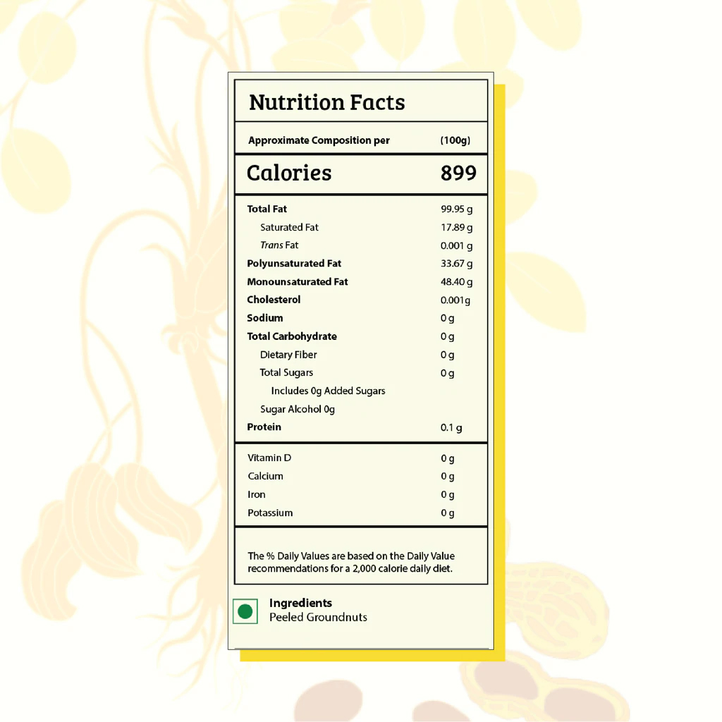 GRAMIYAA | Pure Wood Cold Pressed Groundnut Oil - 2 x 1 Litre - Image 8